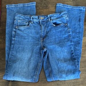 Zara Women's Straight Leg Blue Jeans